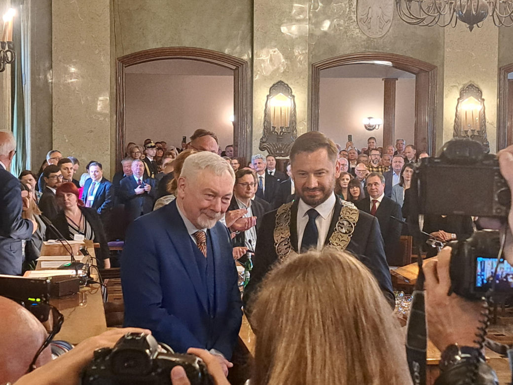 Zaprzysiężenie Aleksandra Miszalskiego na prezydenta miasta Krakowa oraz radnych IX kadencji