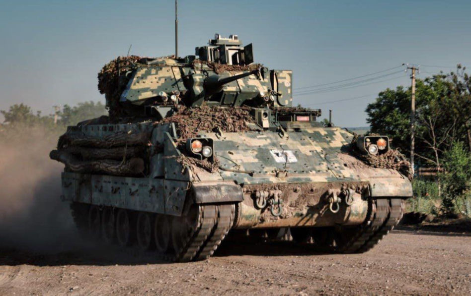 Ukraiński Leopard 1A5 na "polowaniu". Przyczaił się na rosyjską piechotę