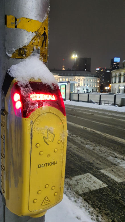 Zimowe utrudnienia w Warszawie