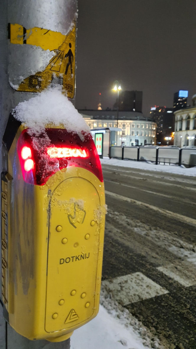 Zimowe utrudnienia w Warszawie