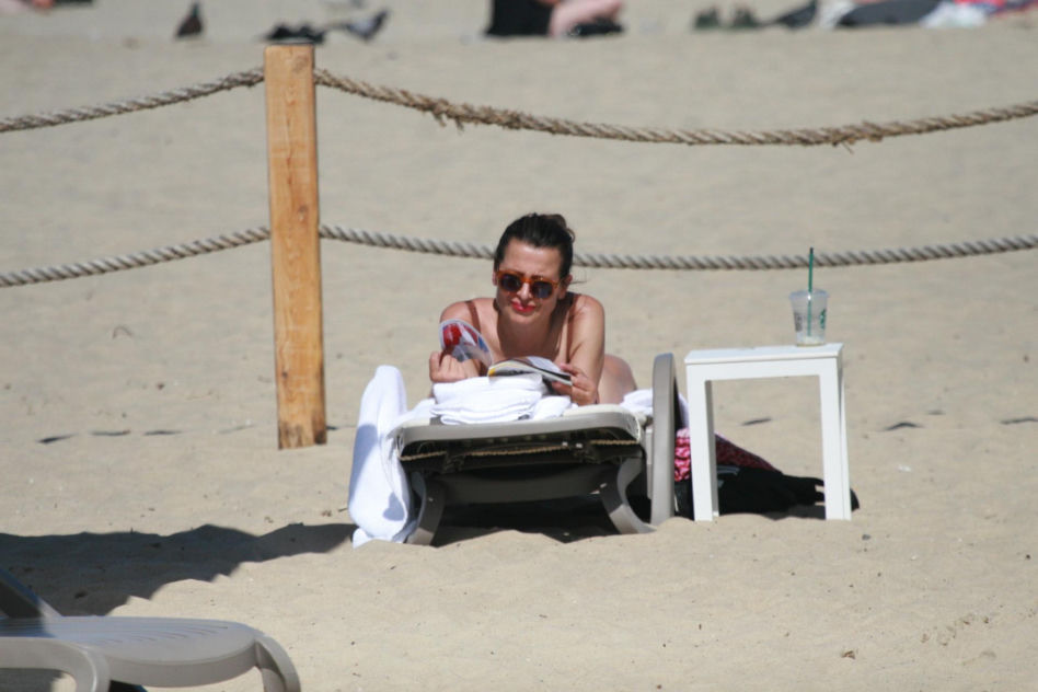 Katarzyna Herman na plaży