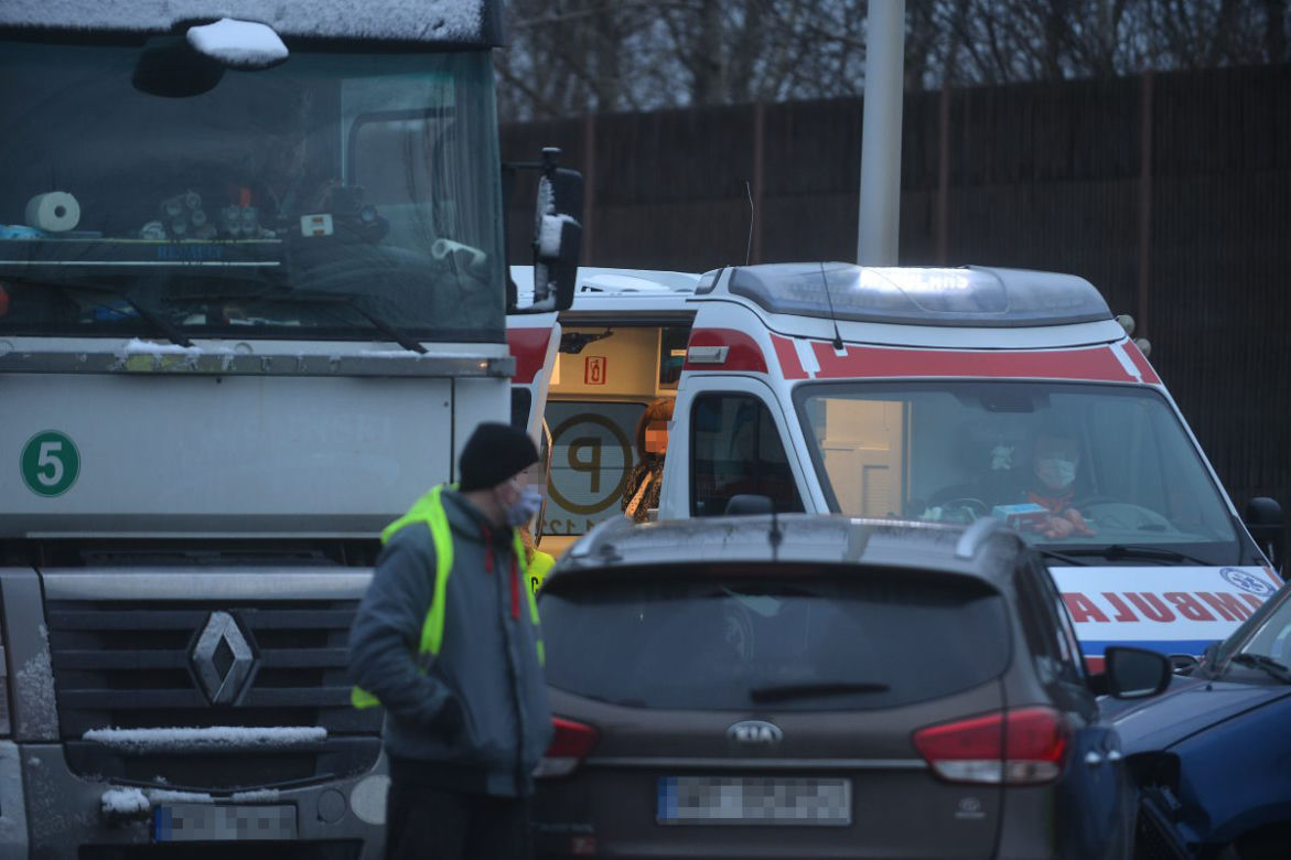 Kraksa na Trasie Siekierkowskiej