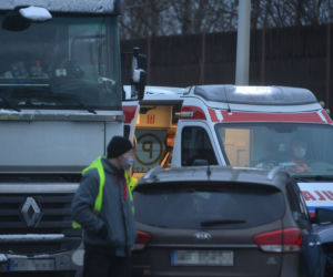 Kraksa na Trasie Siekierkowskiej