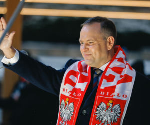 Karol Nawrocki wziął udział w Patriotycznej Pielgrzymce Kibiców na Jasnej Górze