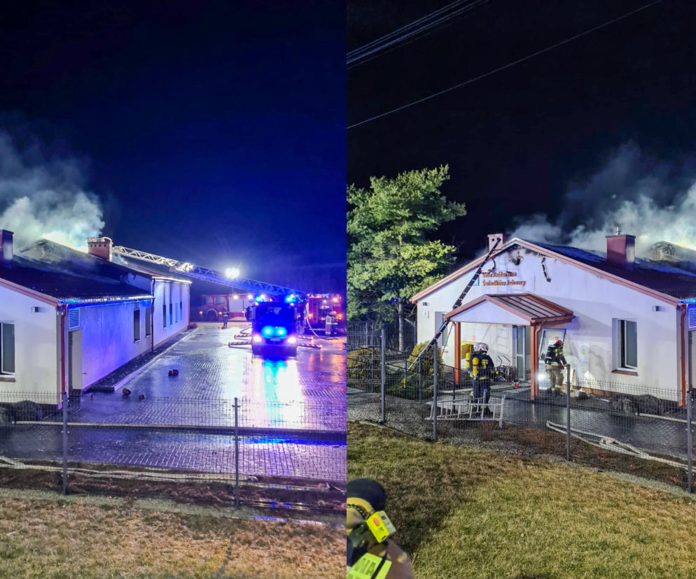 Pożar w Dobieszowicach! Dom świadków Jehowy stanął w płomieniach