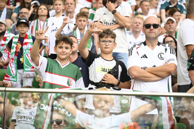 Legia Warszawa - Zagłębie Lubin: Zdjęcia kibiców