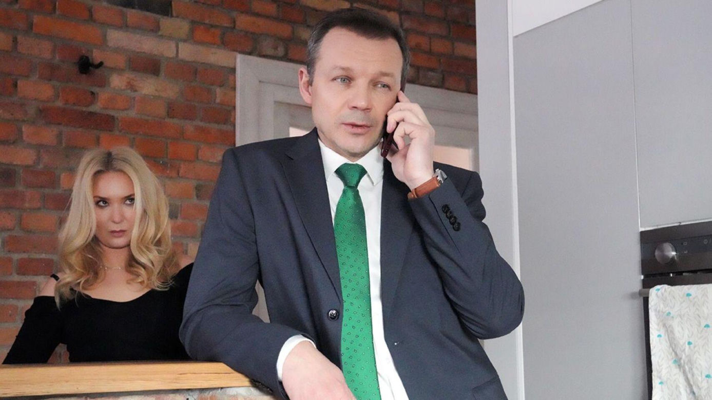 Barwy szczęścia odc. 3197. Karolina (Marta Dąbrowska), Bruno (Lesław Żurek) 