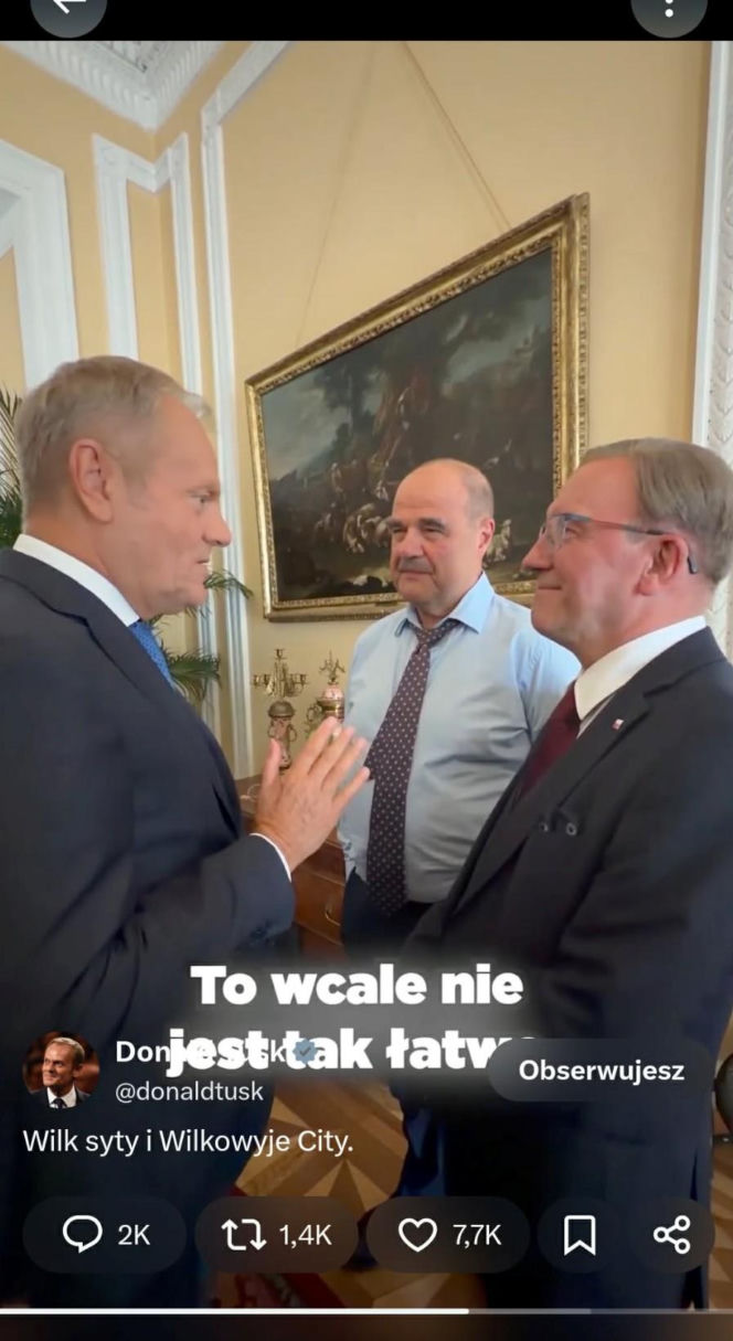 Premier Tusk odwiedził aktorów na planie "Rancza". Takiej reakcji widzów się nie spodziewał!