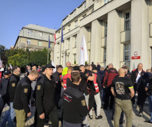 Górnicy protestują przeciw zwolnieniom