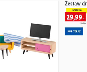  Zestaw drewnianych mebelków w cenie 29,99 zł/ zestaw