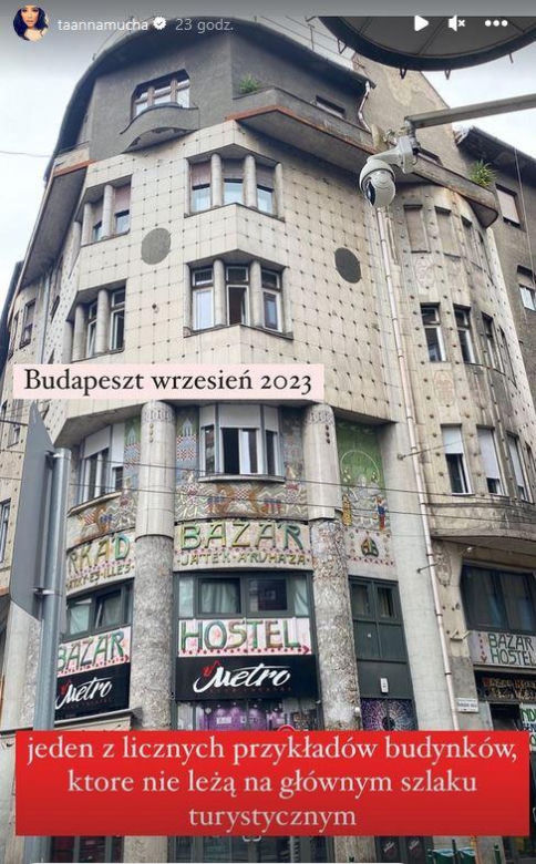 Anna Mucha w Budapeszcie 