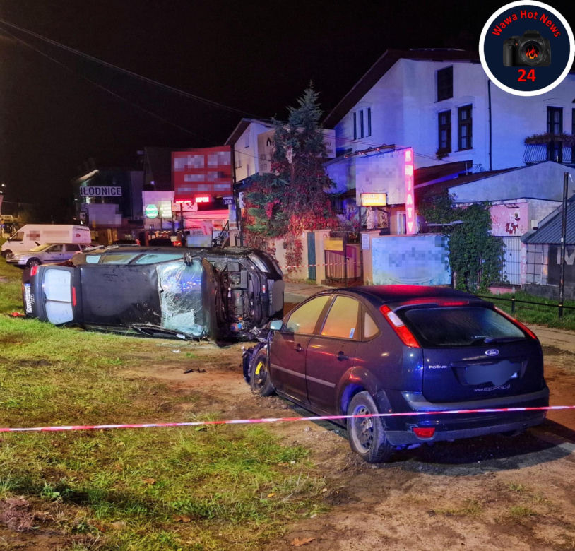 Mercedesem staranował 9 aut. Nocna demolka na Targówku