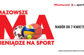 Do wydania jest 35 mln złotych. Ruszył nabór do programu Mazowsze dla sportu