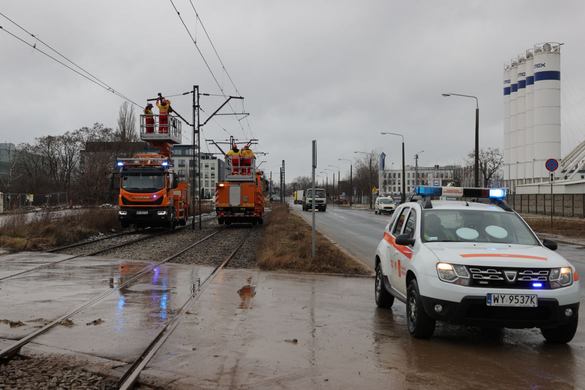 Poważna awaria na Żeraniu. Tramwaje kursują na skróconej trasie