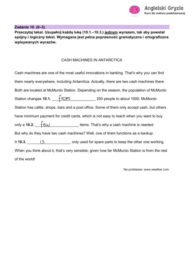 Matura próbna angielski 2026 - odpowiedzi do arkusza CKE