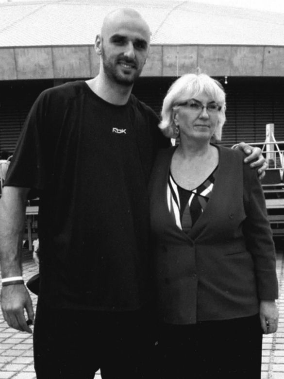Marcin Gortat z mamą