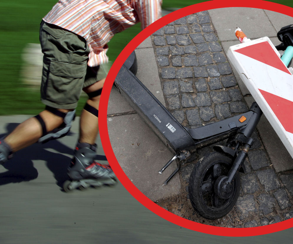 Wjechał hulajnogą w rolkarza. Nietypowy wypadek w Gdyni. Poważne obrażenia