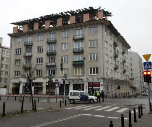 Śnieżyca, wichura w Warszawie