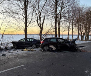 Zderzenie trzech aut na DW212 03.02.2026