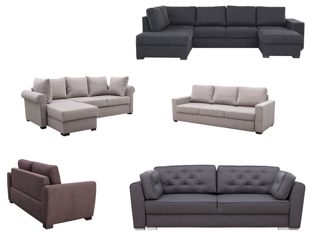 Szara sofa do salonu: szare meble tapicerowane