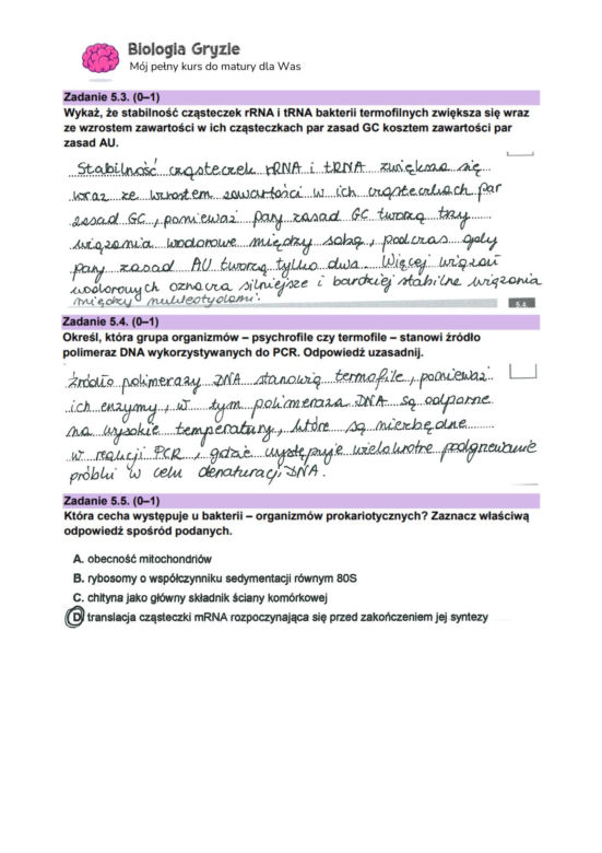 Matura 2024: biologia. Arkusze CKE i odpowiedzi. Poziom rozszerzony [Formuła 2023]