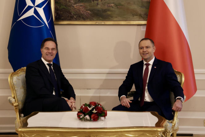 Rutte na spotkaniu z Nawrockim