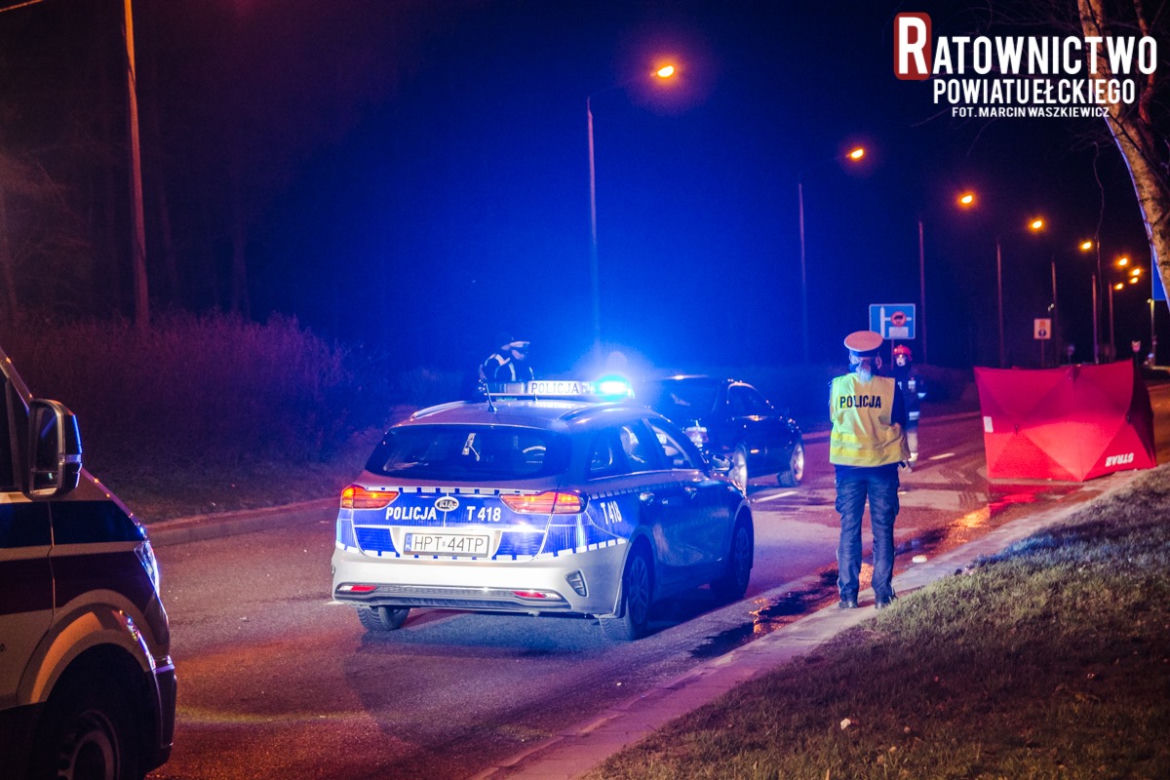 Ełk: Śmiertelny wypadek na ulicy Grajewskiej. Potrącony mężczyzna zginął na miejscu