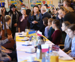 Dąbrowa Górnicza: Sarah Ferguson, księżna Yorku, odwiedziła ukraińskie dzieci