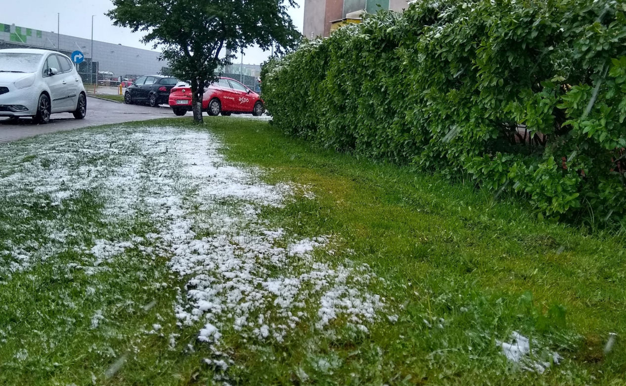 Białystok. W maju spadł śnieg