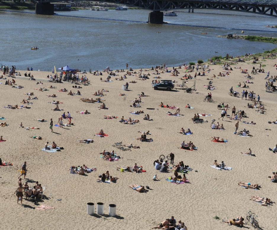 Największa plaża w Warszawie