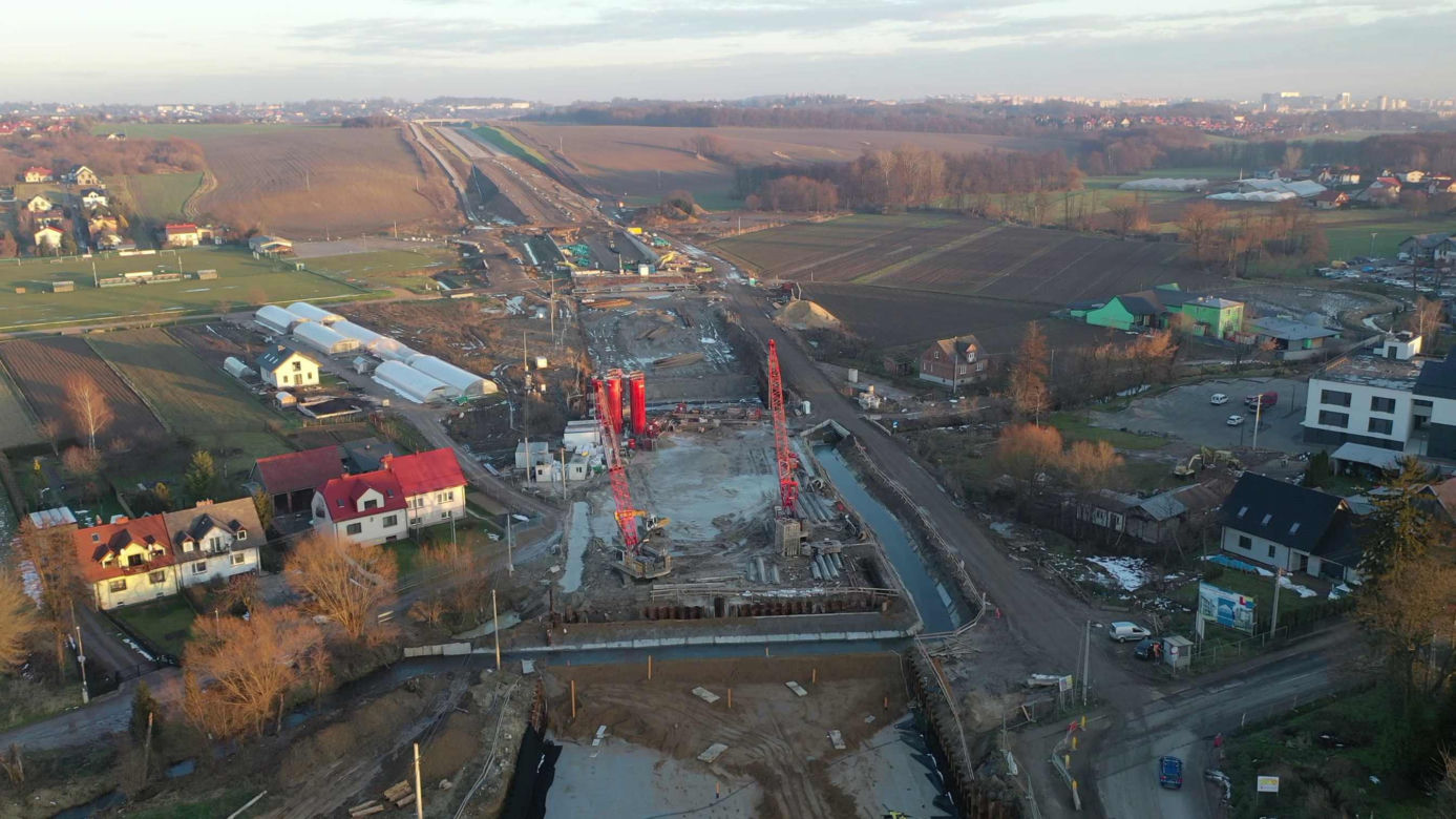 Północna obwodnica Krakowa. Sprawdzamy postępy prac (STYCZEŃ)