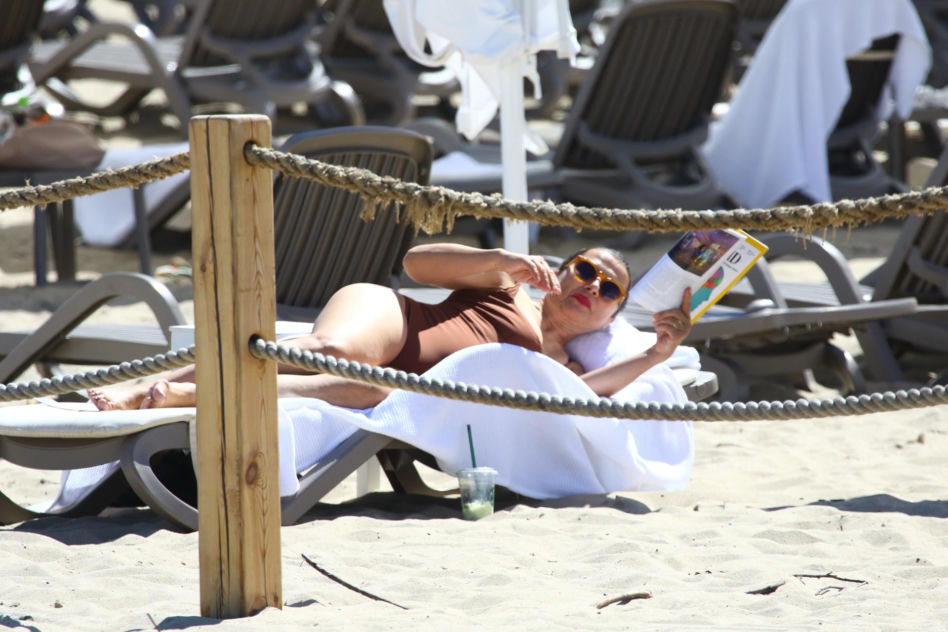 Katarzyna Herman na plaży