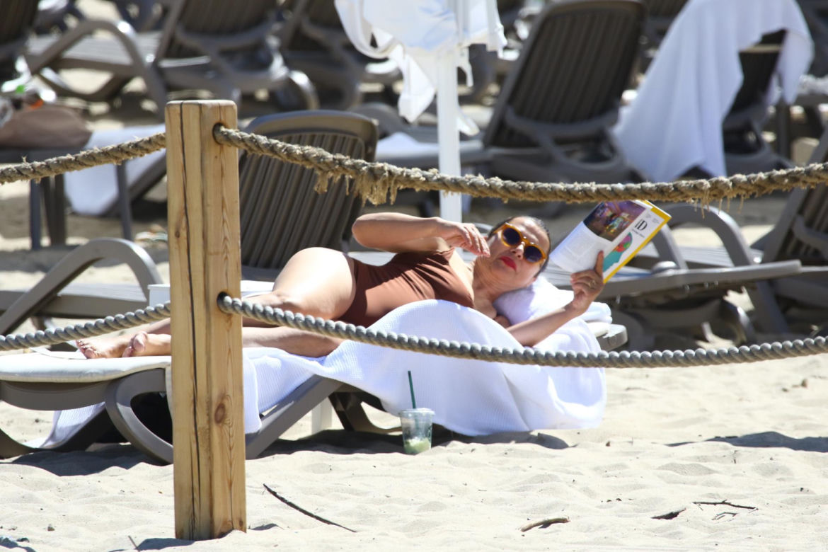 Katarzyna Herman na plaży