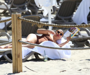 Katarzyna Herman na plaży