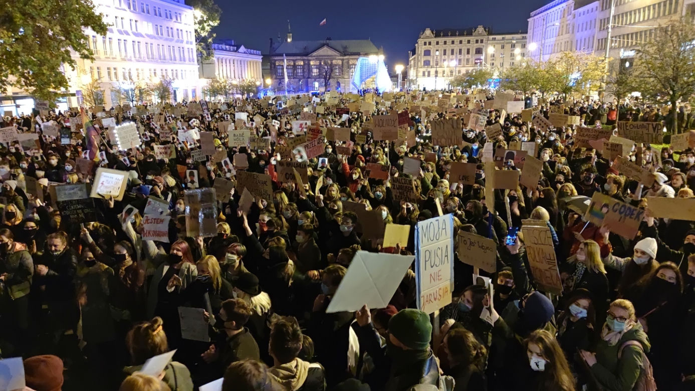 Strajk Kobiet na placu Wolności