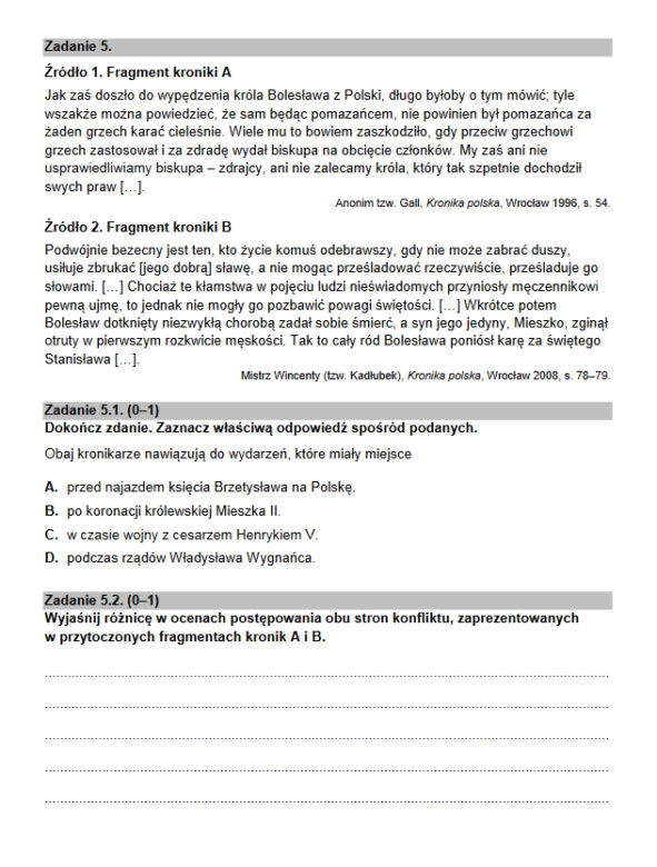 Matura rozszerzona 2022 historia - arkusz PDF