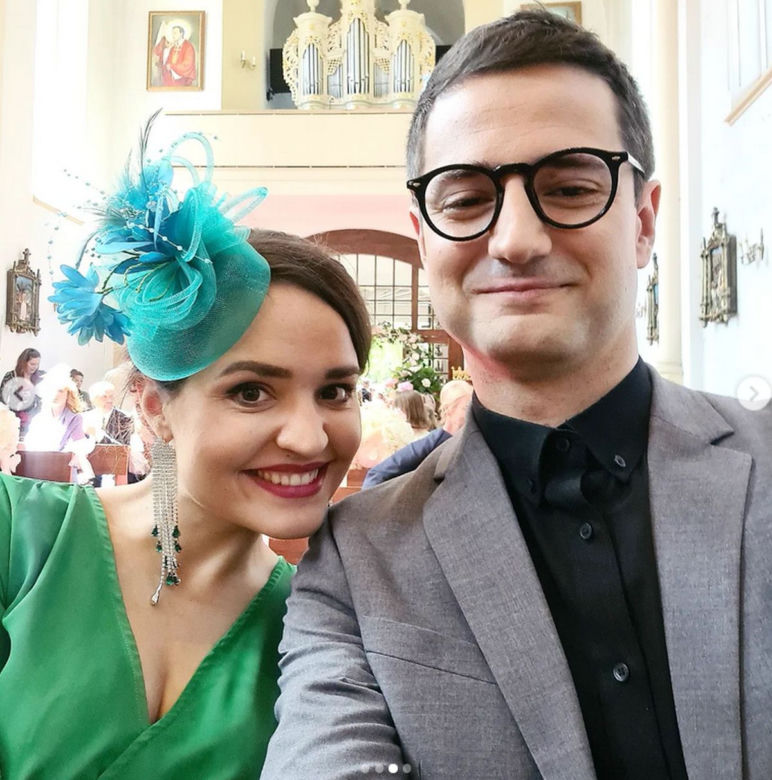 Grzegorz Daukszewicz (Abraham Leibovitz) i Aleksandra Radwan (Łucja Dunin-Borkowska) w spektaklu "Za jakie grzechy?"