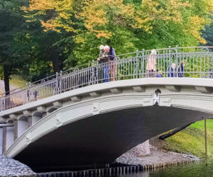 Wyremontowany mostek nad Rusałką