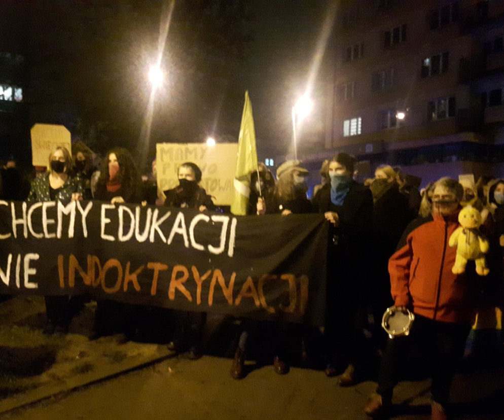 Protest pod łódzkim kuratorium