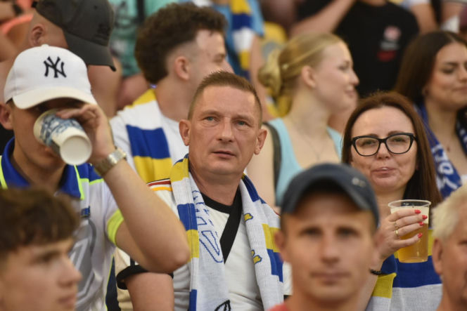 PRES Grupa Deweloperska Toruń - Orlen Oil Motor Lublin, zdjęcia kibiców z meczu 9. kolejki PGE Ekstraligi na Motoarenie