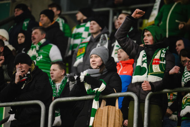 Lechia Gdańsk - Cracovia, zdjęcia kibiców z meczu 20. kolejki PKO BP Ekstraklasy
