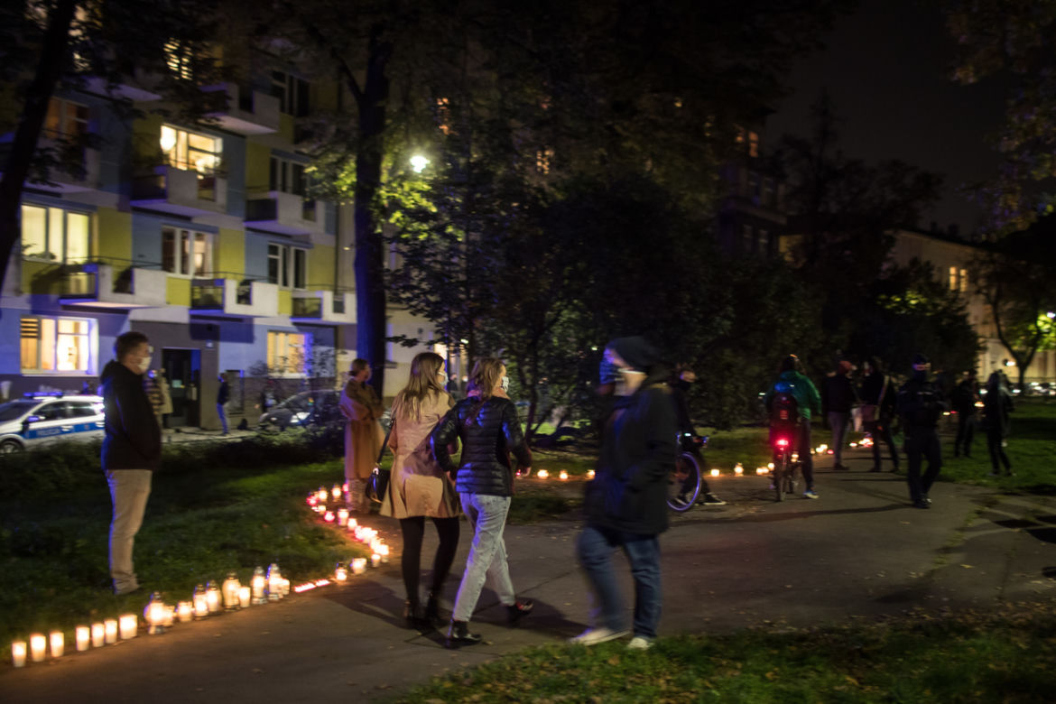 Pogrzeb praw kobiet. Protest po wyroku TK w Krakowie