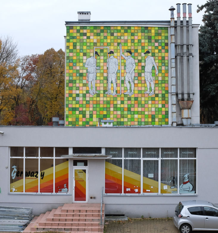 Mural przy ul. Grażyny