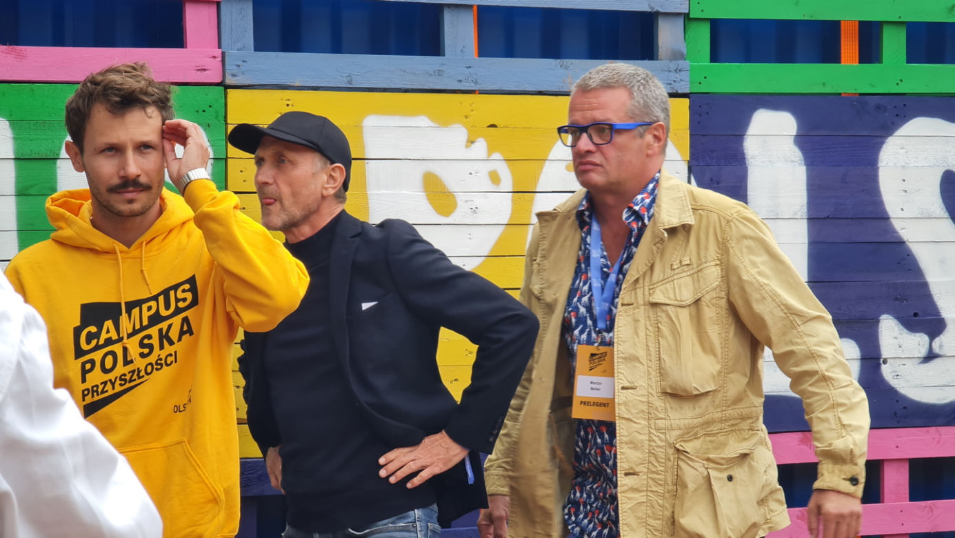 Campus Polska 2022. Mateusz Banasiuk, Andrzej Chyra, Marcin Meller