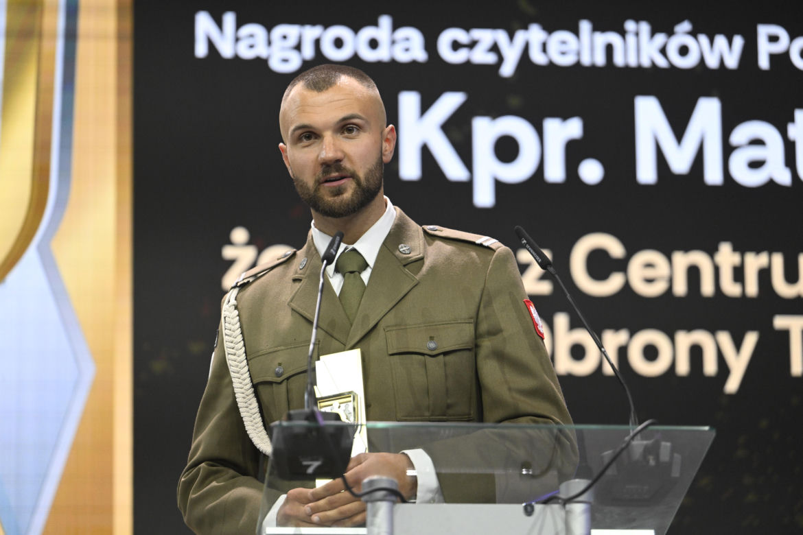 Kapral Mateusz wczoraj odebrał Złota Gardę