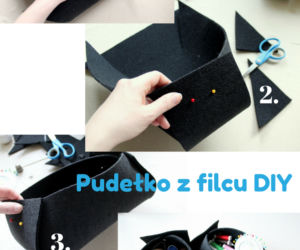 Pudełko z filcu DIY