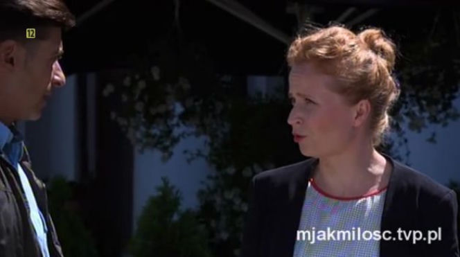 M jak miłość po wakacjach 2016. Ewa (Dominika Kluźniak), Marek Mostowiak (Kacper Kuszewski)