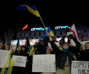 Wojna na Ukrainie. Protest w Katowicach [ZDJĘCIA]