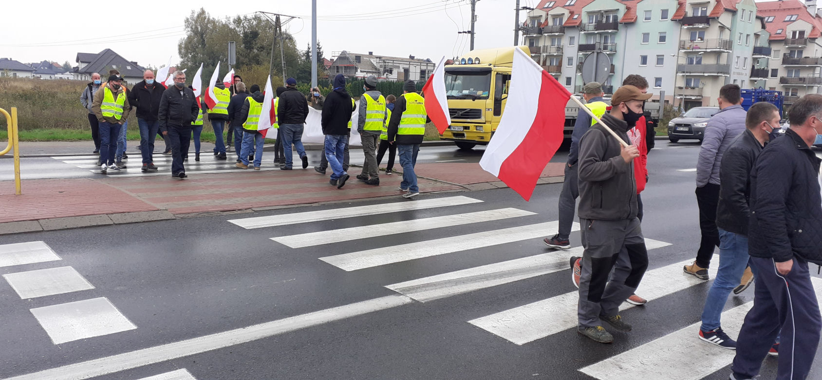Protest rolników w Iławie 21.10.2020