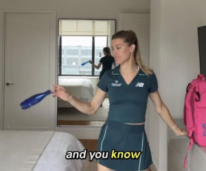 Genie Bouchard zachwycona stanikiem